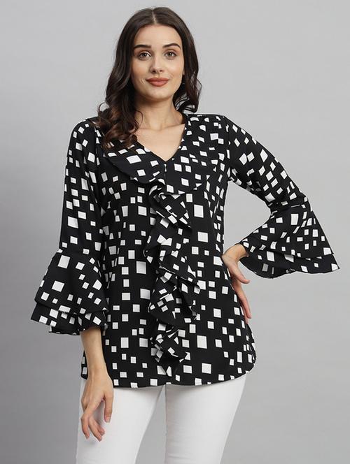 black polyester regular top - 21709796 -  Standard Image - 0