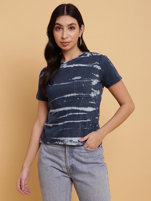 women printed short sleeves t-shirt - 21709874 - Standard Image - 0
