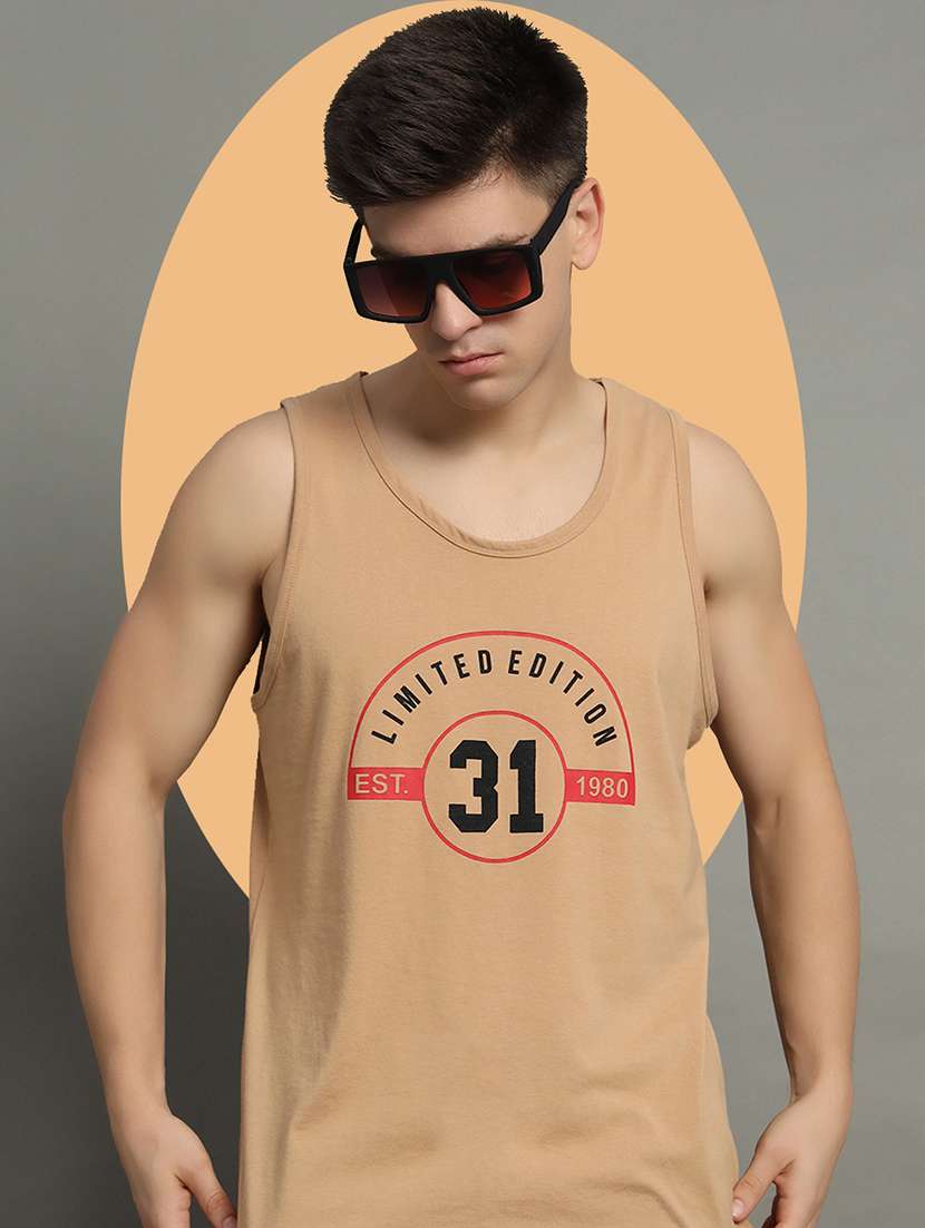 men typographic print round neck t-shirt - 21709929 -  Standard Image - 1