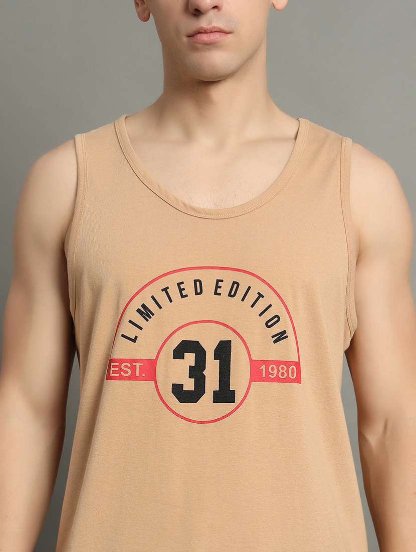 men typographic print round neck t-shirt - 21709929 -  Standard Image - 4