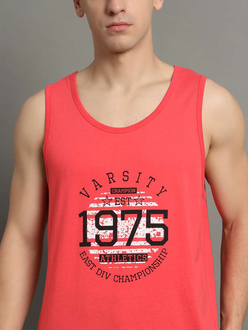 men typographic print round neck t-shirt - 21709941 -  Standard Image - 4