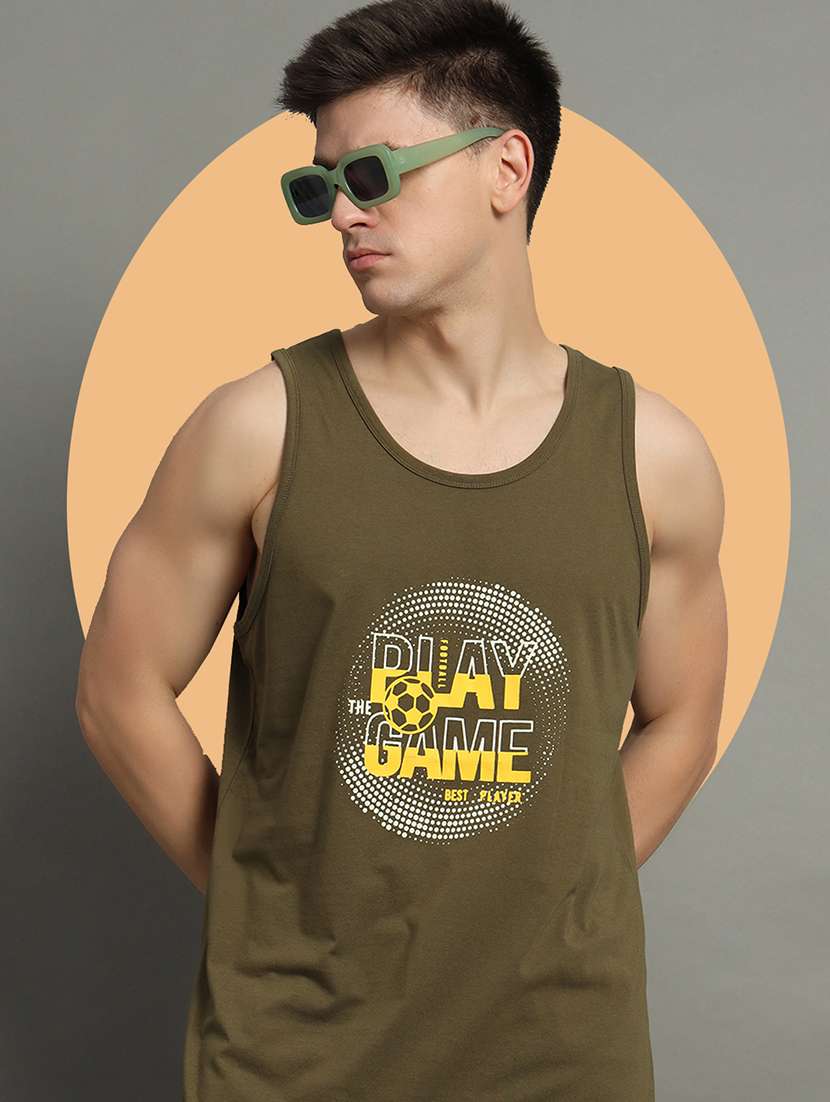 men typographic print round neck t-shirt - 21709945 -  Standard Image - 1