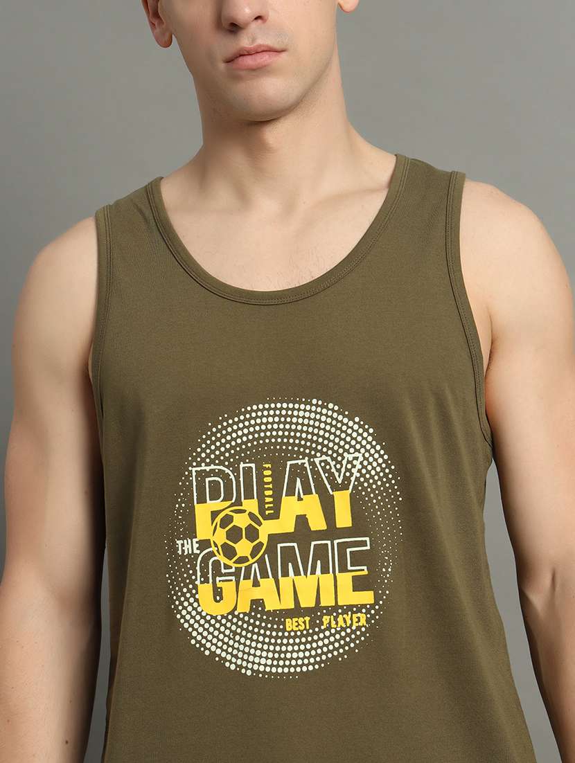 men typographic print round neck t-shirt - 21709945 -  Standard Image - 4