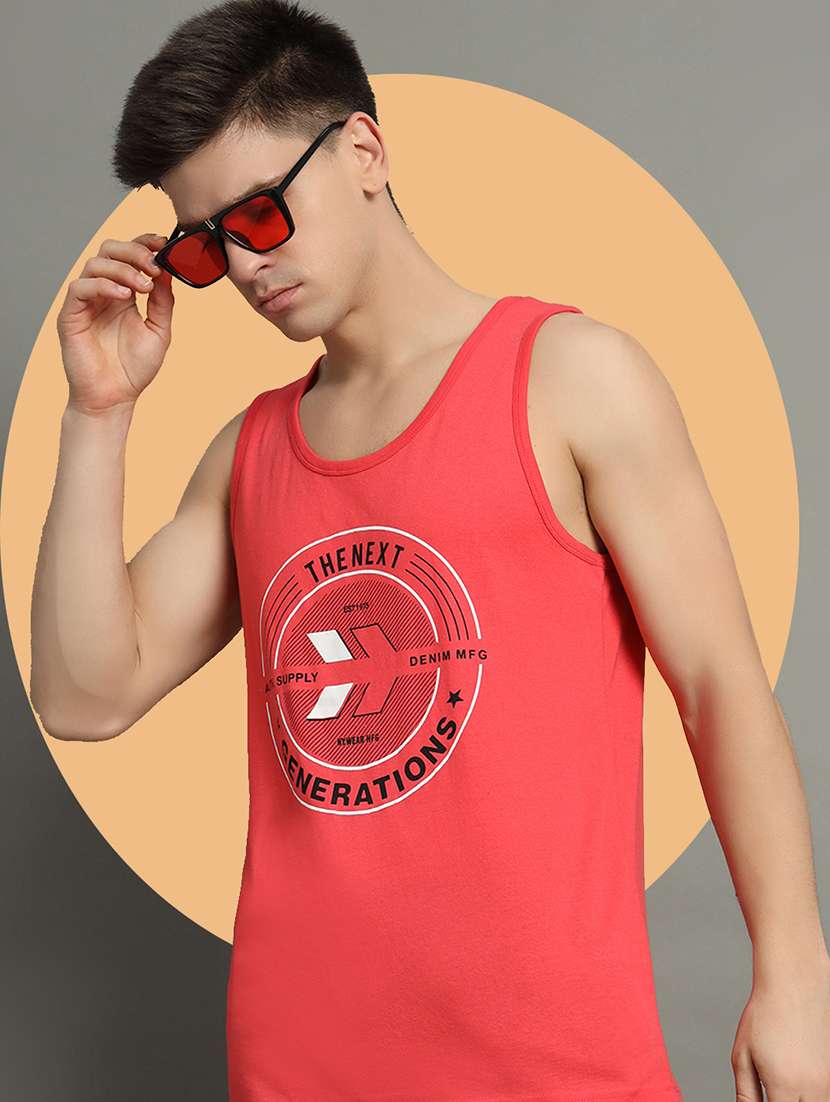men typographic print round neck t-shirt - 21709950 -  Standard Image - 1