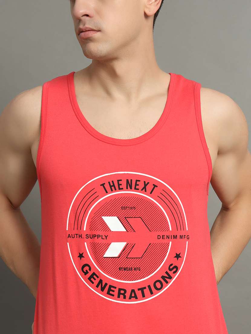 men typographic print round neck t-shirt - 21709950 -  Standard Image - 4