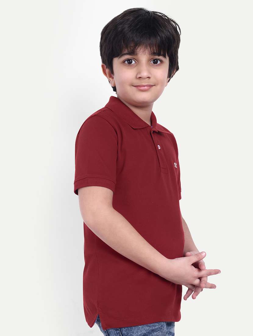 boys solid short sleeve polo t-shirt - 21710154 -  Standard Image - 1