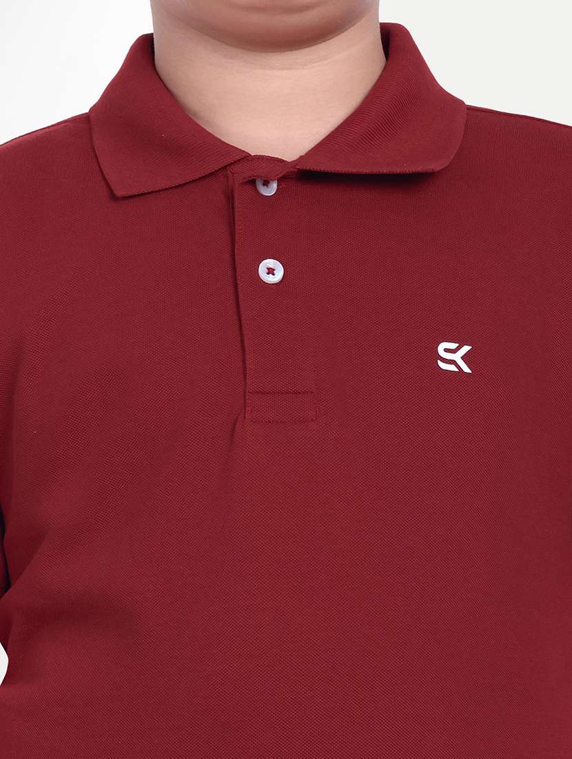 boys solid short sleeve polo t-shirt - 21710154 -  Standard Image - 4