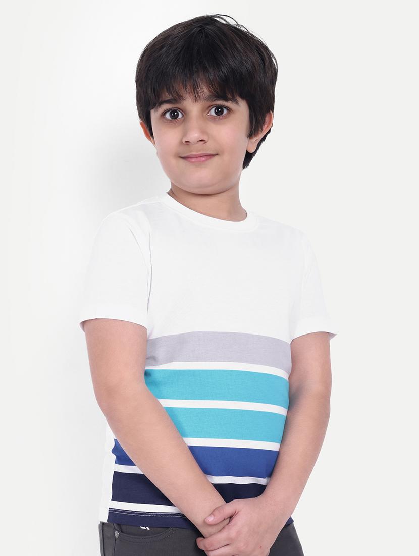 boys stripes short sleeve t-shirt - 21710157 - Standard Image - 1