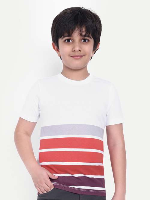 boys stripes short sleeve t-shirt - 21710158 - Standard Image - 0
