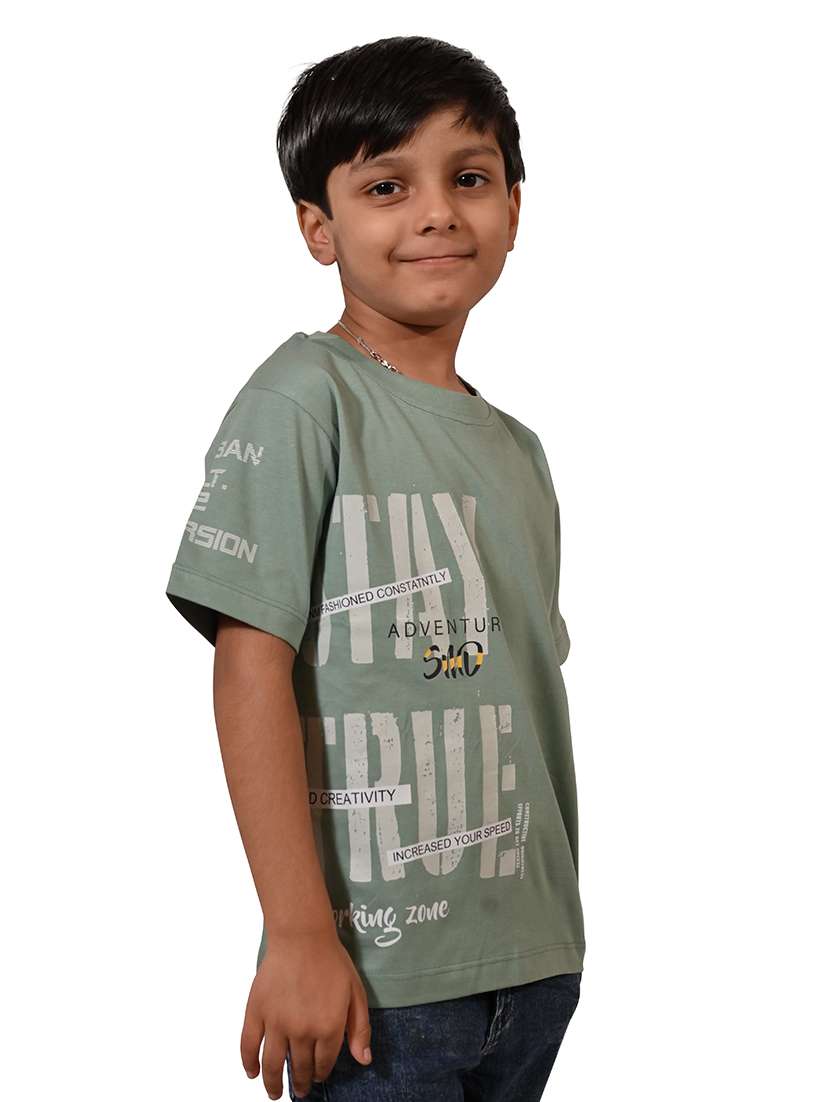 boys printed round neck t-shirt - 21710162 -  Standard Image - 1