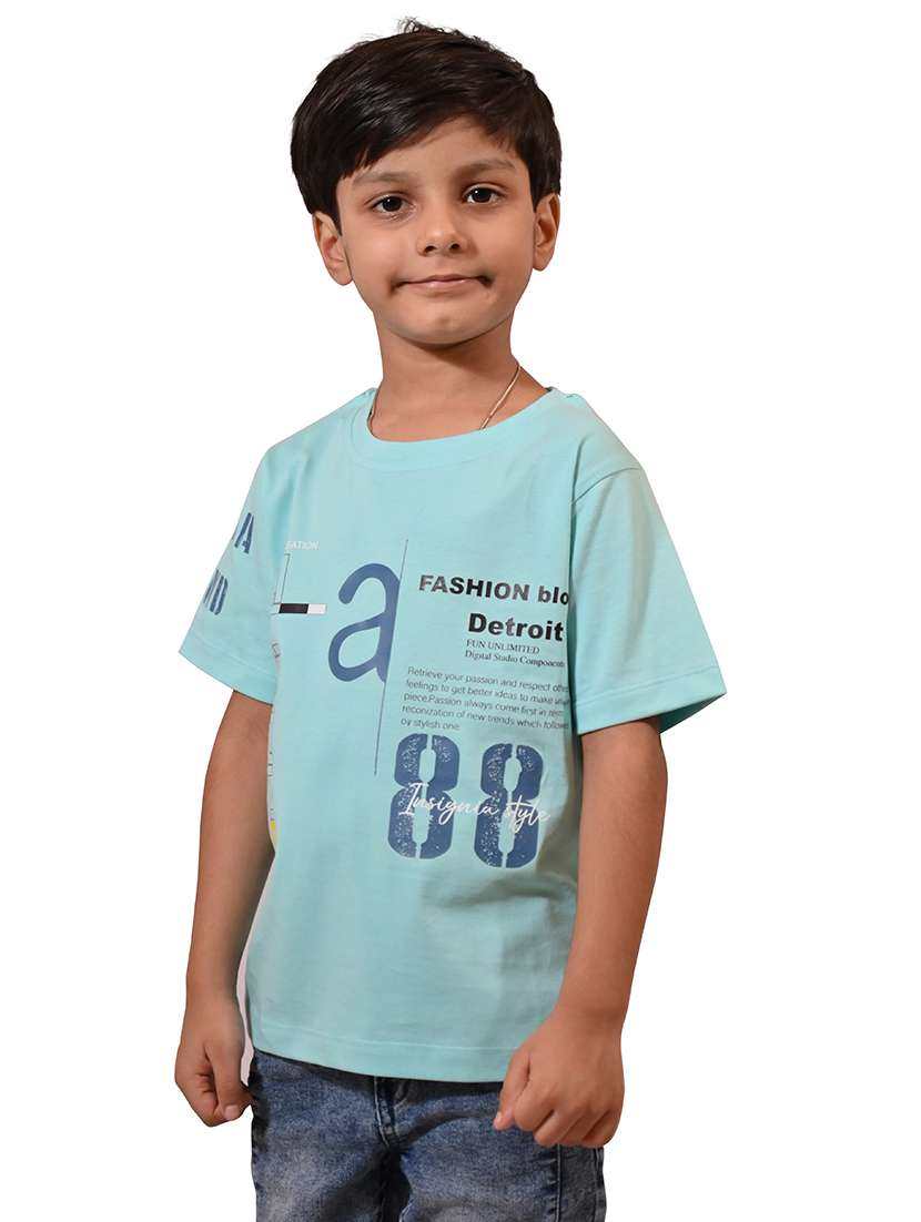 boys printed round neck t-shirt - 21710167 - Standard Image - 1