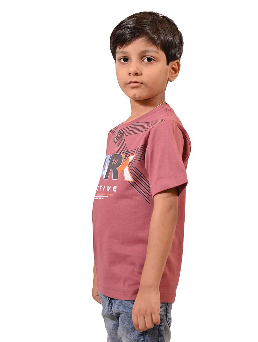 boys printed round neck t-shirt - 21710168 - Standard Image - 1