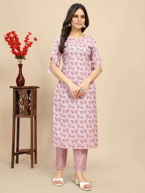women printed short sleeve straight kurta - 21710277 - Standard Image - 0