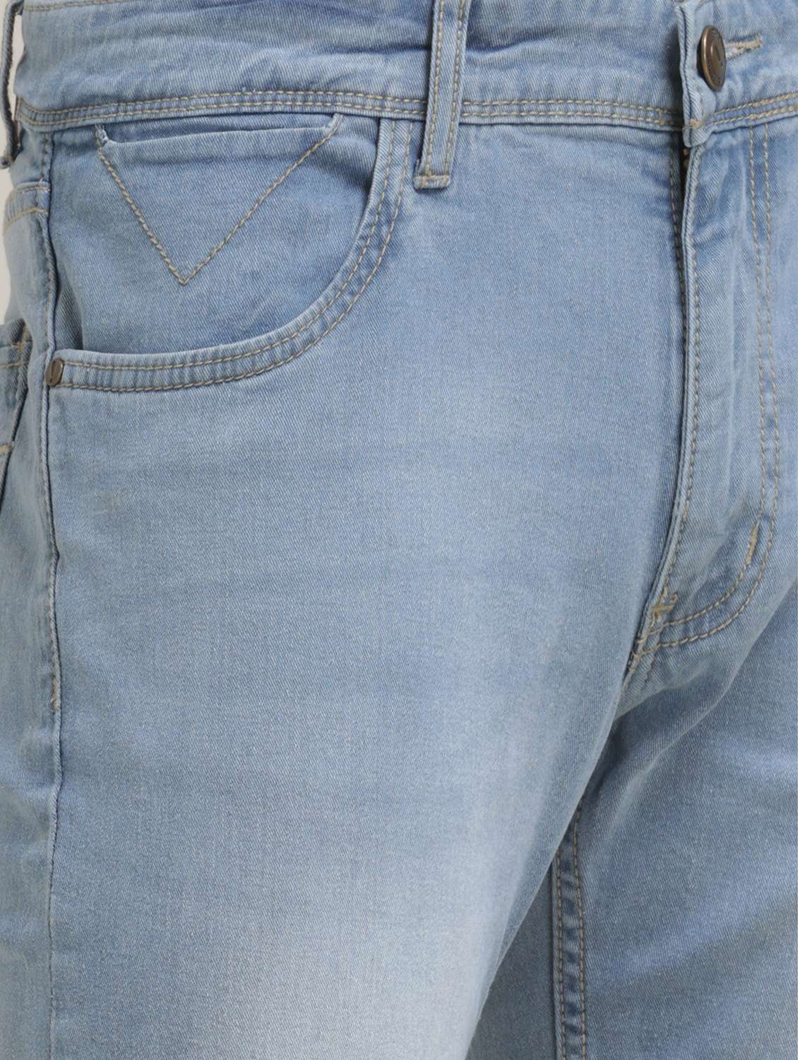 men light blue low rise denim jean - 21710302 -  Standard Image - 4