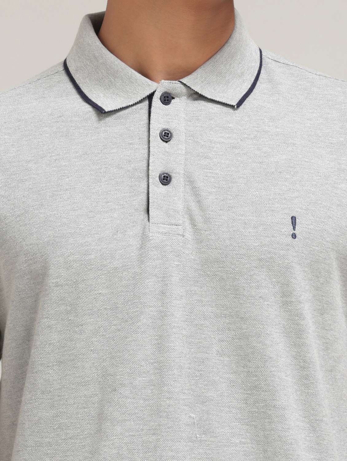 grey poly cotton front print tshirt - 21710306 -  Standard Image - 4