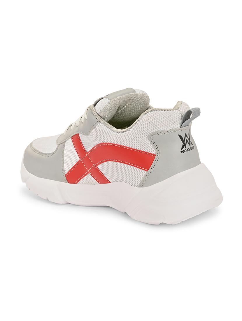 men grey color block running sport shoes - 21710335 - Standard Image - 4