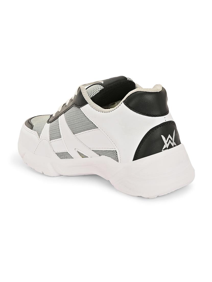 men grey color block running sport shoes - 21710337 - Standard Image - 4