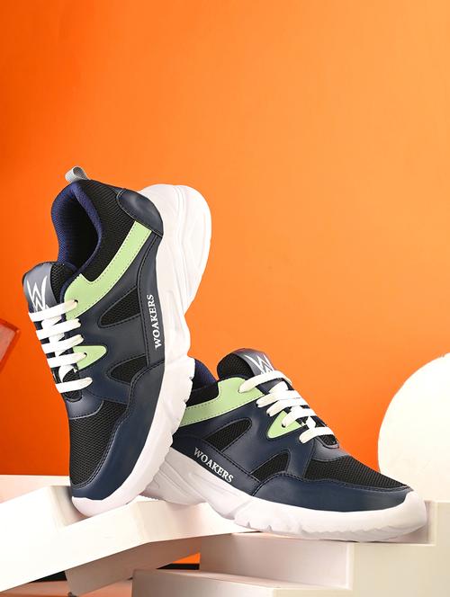 men color block running sport shoes - 21710341 -  Standard Image - 0