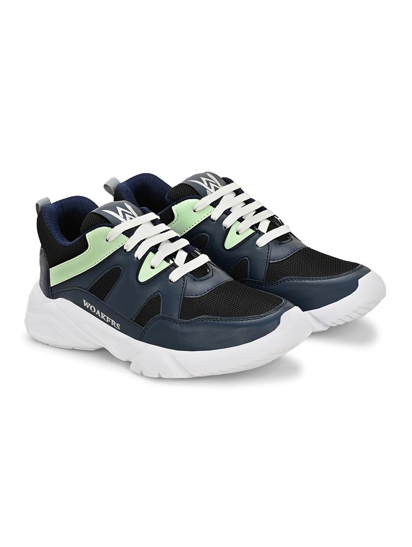 men color block running sport shoes - 21710341 -  Standard Image - 1