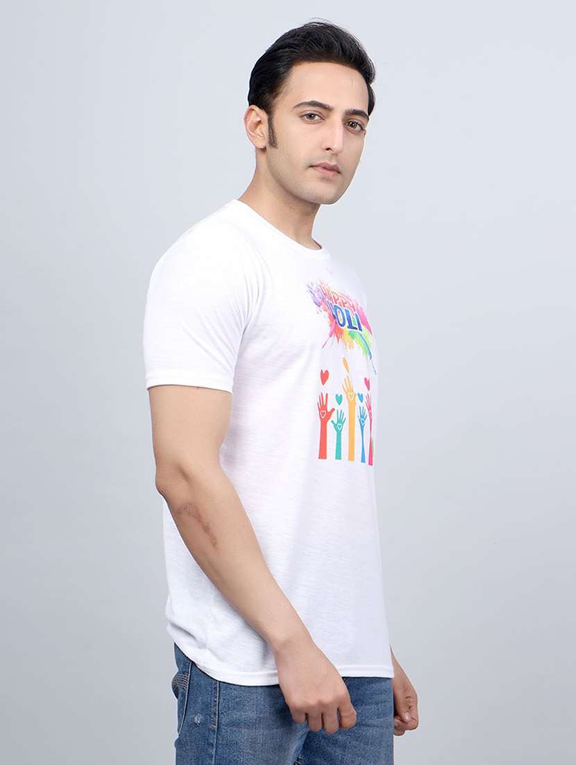 men graphic print short sleeve t-shirt - 21710491 -  Standard Image - 1