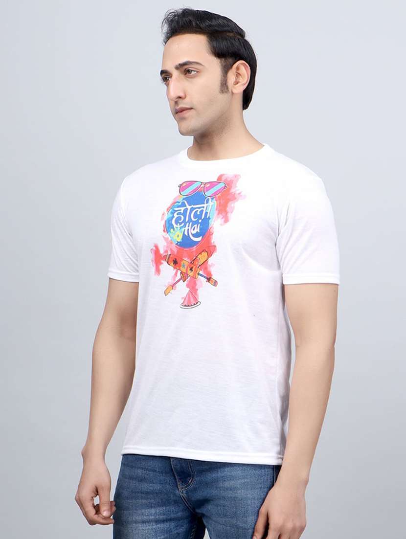 men graphic print short sleeve t-shirt - 21710494 - Standard Image - 1