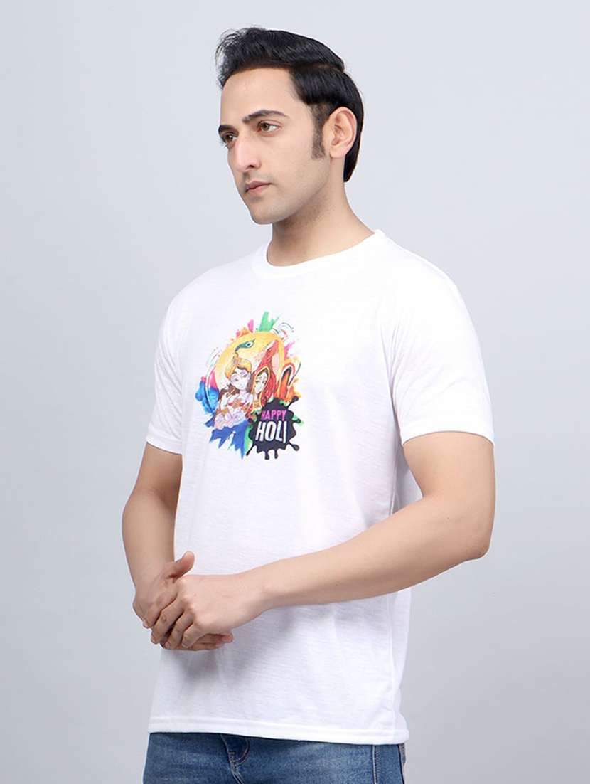 men graphic print short sleeve t-shirt - 21710495 -  Standard Image - 1