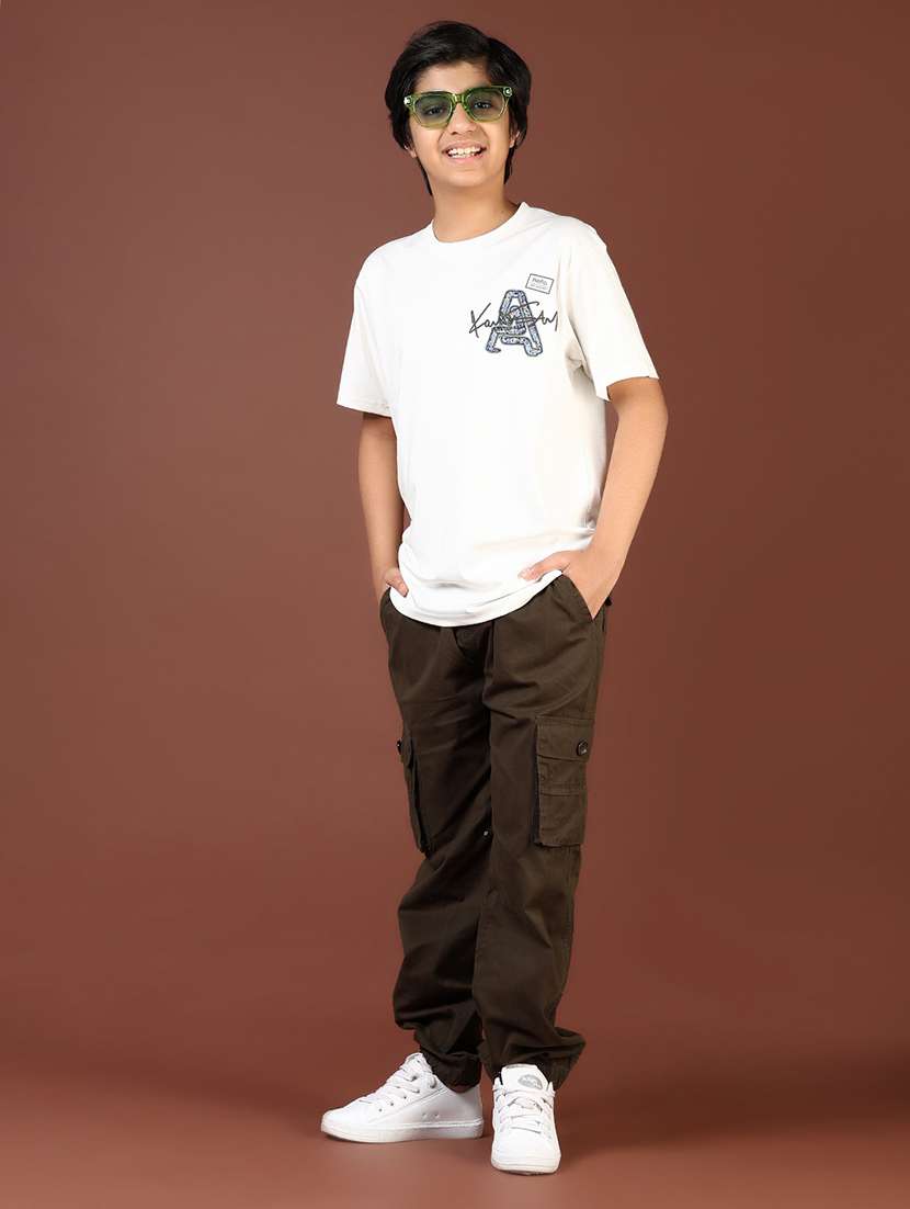 boys printed short sleeve loose fit t-shirt - 21710703 -  Standard Image - 4