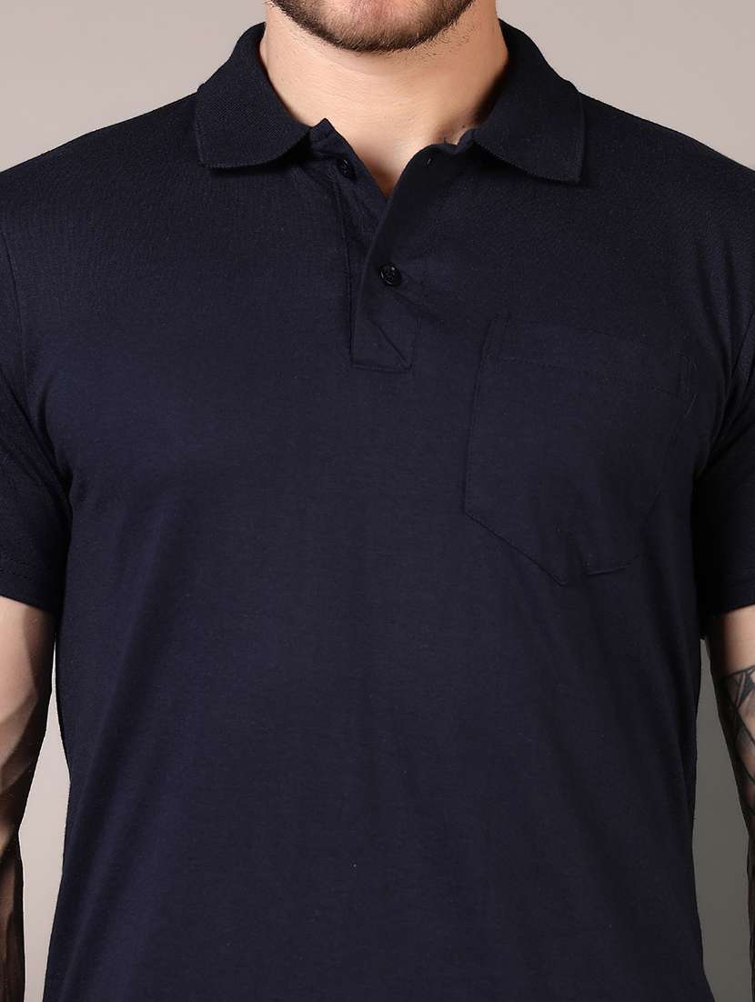 men short sleeves plain polo t-shirt - 21710705 -  Standard Image - 4
