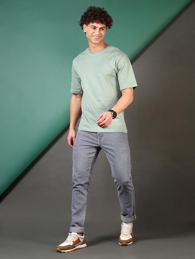 men solid short sleeves regular fit t-shirt - 21710707 - Standard Image - 4