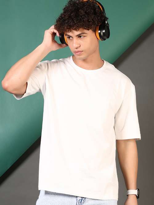 men solid short sleeves loose fit t-shirt - 21710709 - Standard Image - 0