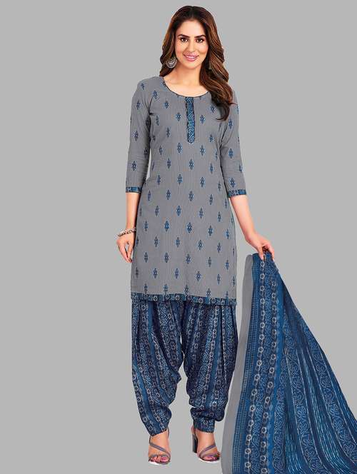 women printed 3-piece unstitched dress material - 21710746 - Standard Image - 0
