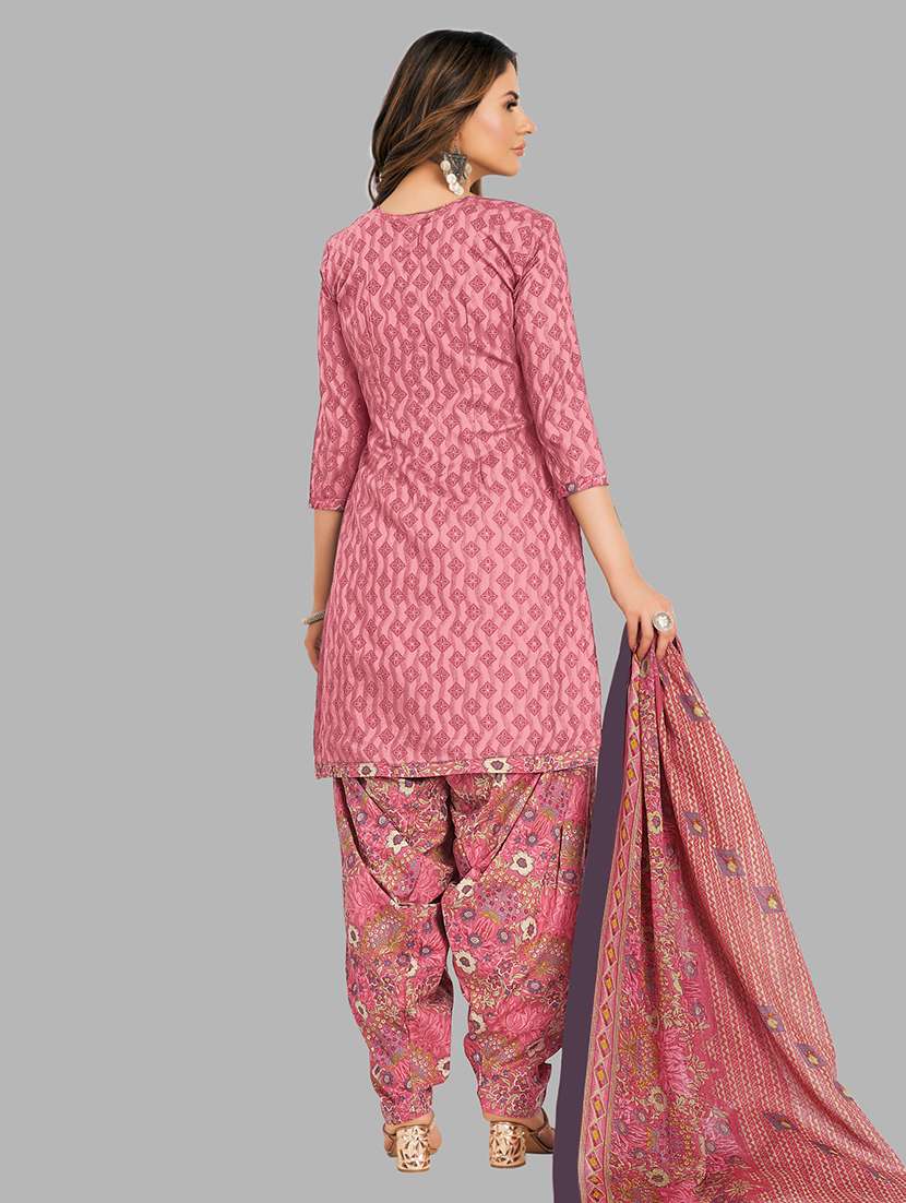 women printed 3-piece unstitched dress material - 21710773 -  Standard Image - 1