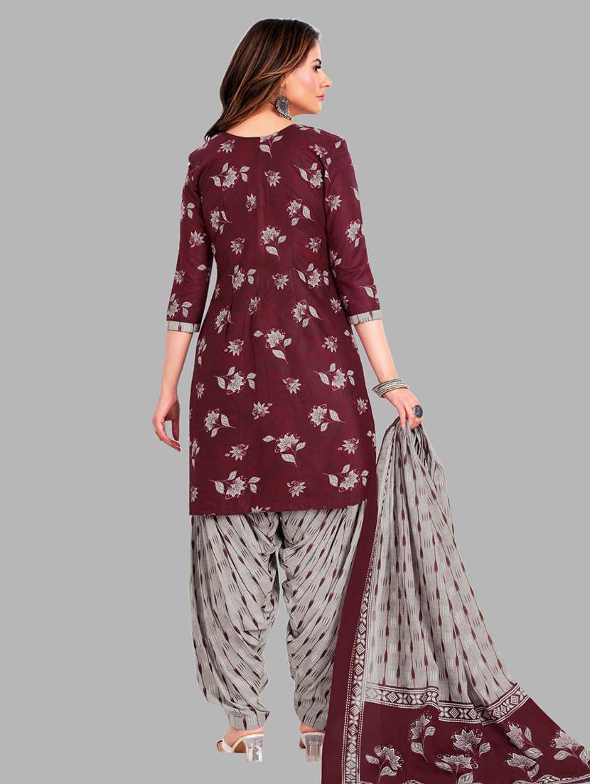 women printed 3-piece unstitched dress material - 21710778 -  Standard Image - 1