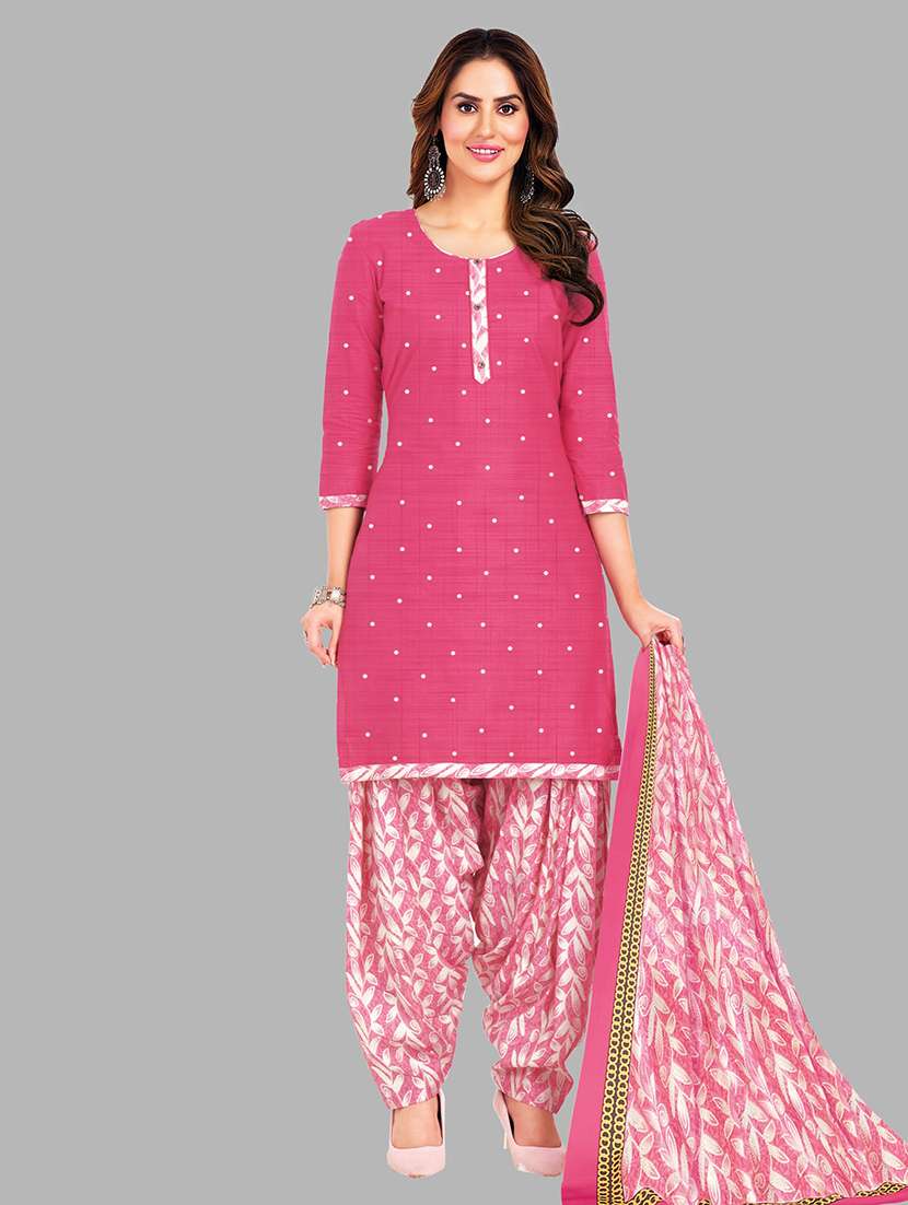 women printed 3-piece unstitched dress material