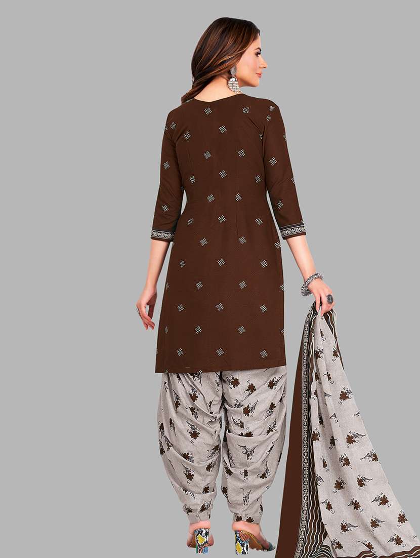 women printed 3-piece unstitched dress material - 21710803 -  Standard Image - 1