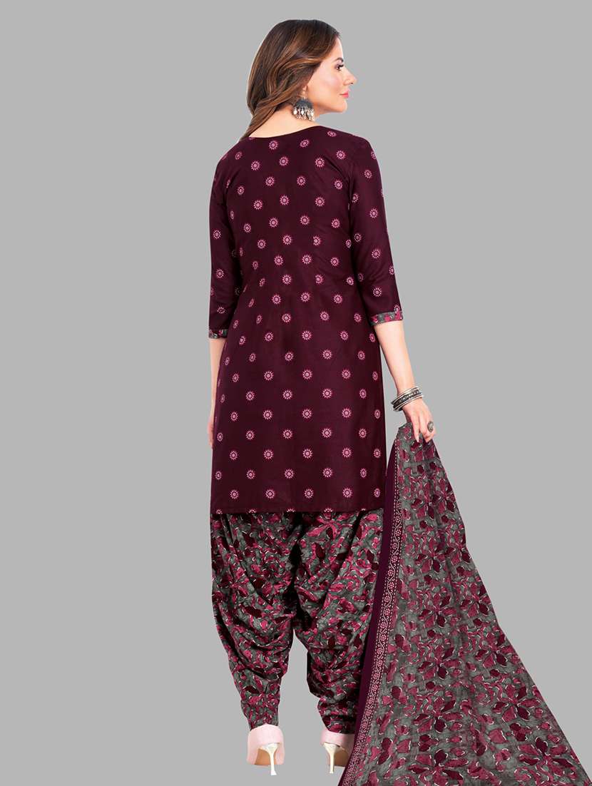 women printed 3-piece unstitched dress material - 21710807 -  Standard Image - 1