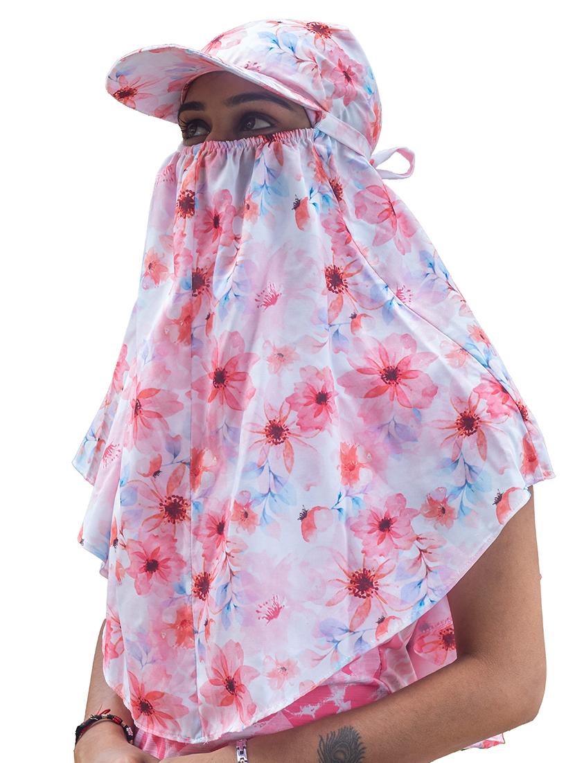 women printed cap scarf - 21710836 -  Standard Image - 1