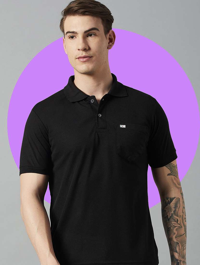 men short sleeves plain polo t-shirt - 21710895 -  Standard Image - 1