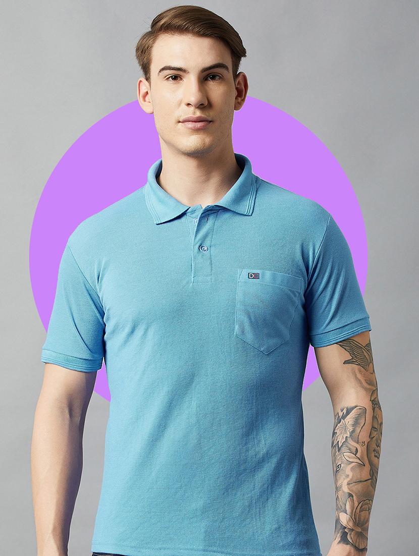 men short sleeves plain polo t-shirt - 21710896 - Standard Image - 1