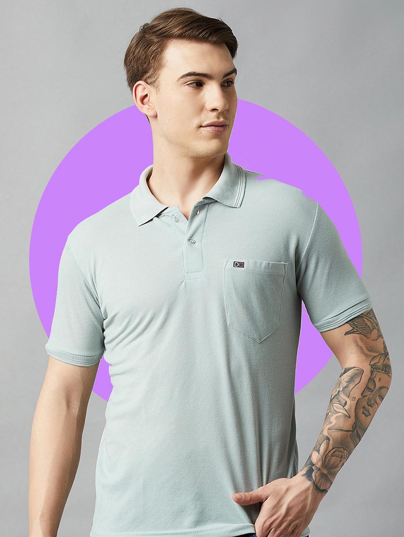 men short sleeves plain polo t-shirt - 21710898 - Standard Image - 1