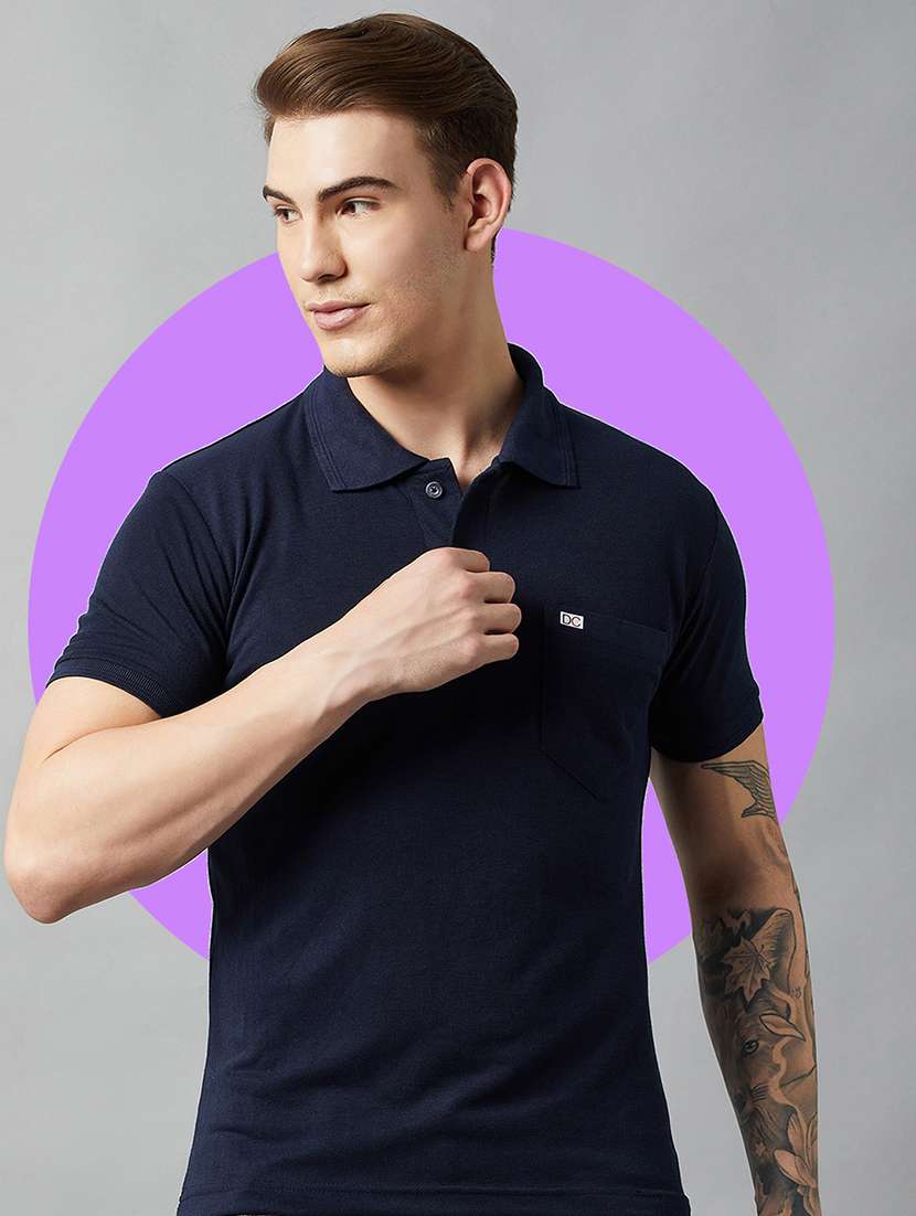 men short sleeves plain polo t-shirt - 21710900 -  Standard Image - 1