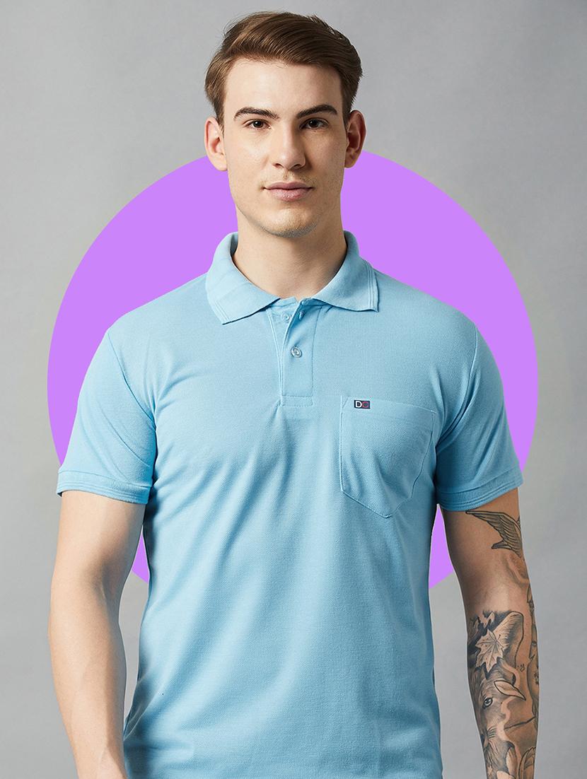 men short sleeves plain polo t-shirt - 21710904 - Standard Image - 1