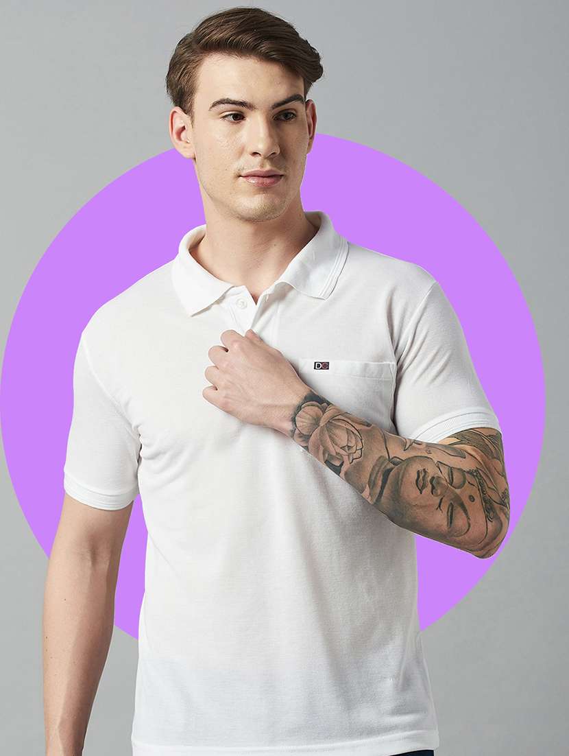 men short sleeves plain polo t-shirt - 21710905 -  Standard Image - 1