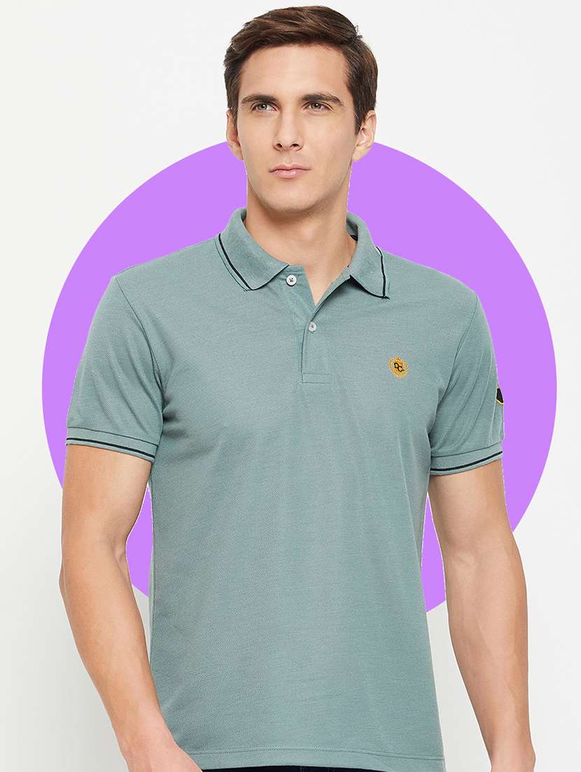 men short sleeves plain polo t-shirt - 21710915 -  Standard Image - 1