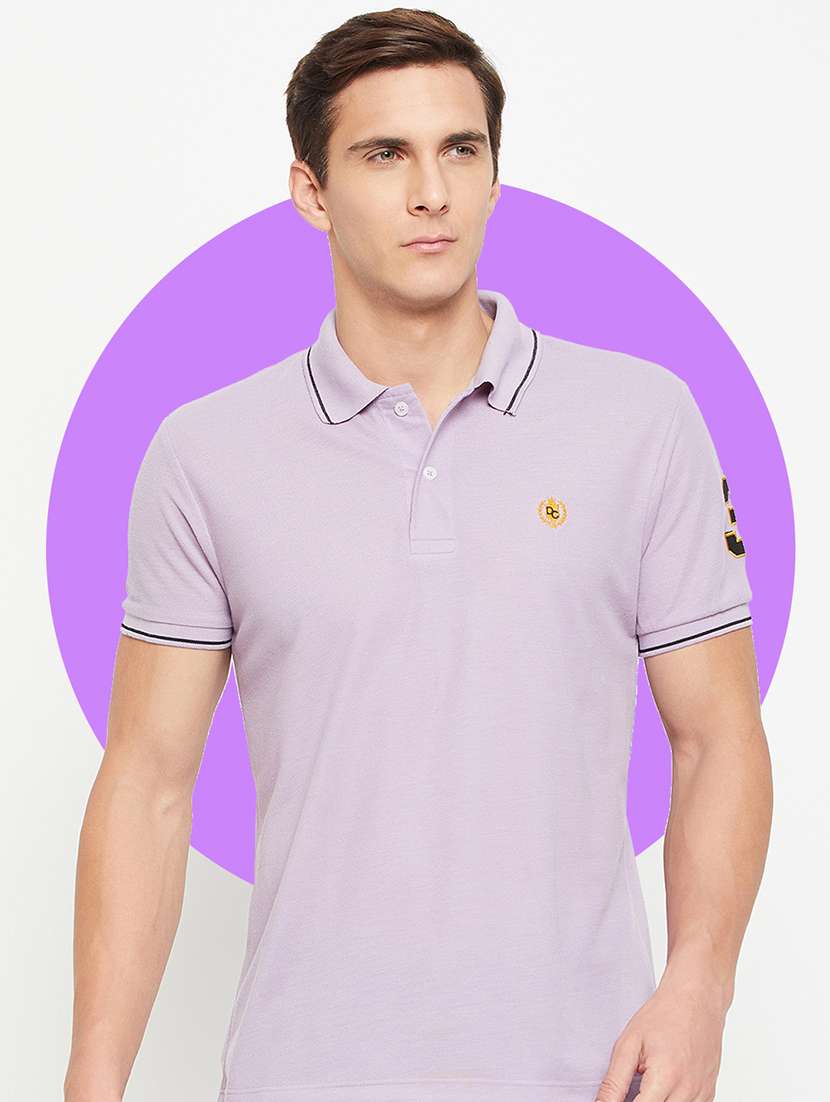 men short sleeves plain polo t-shirt - 21710917 -  Standard Image - 1