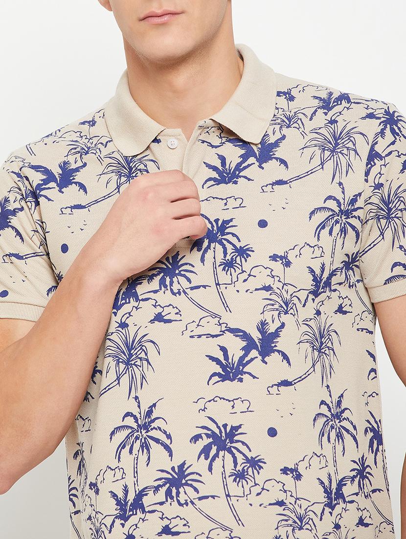 men short sleeves printed polo t-shirt - 21710918 - Standard Image - 4
