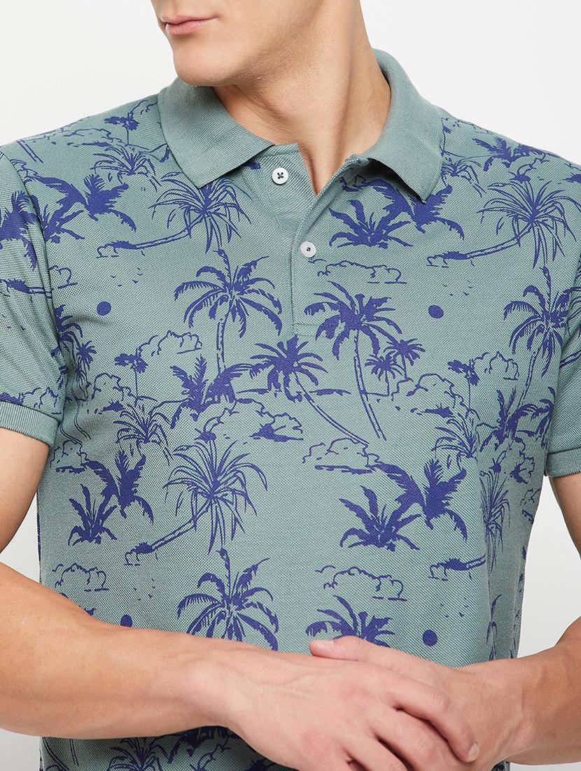 men short sleeves printed polo t-shirt - 21710919 - Standard Image - 4