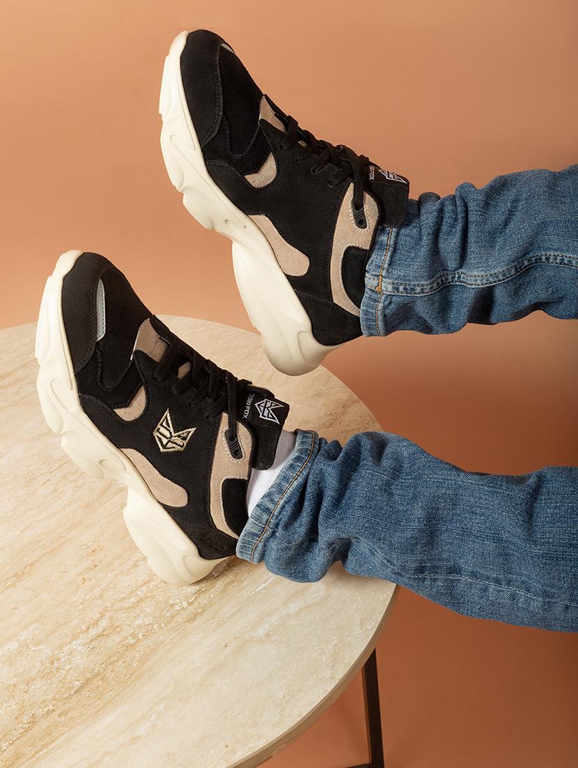 men black lace up casual shoes - 21710946 - Standard Image - 4