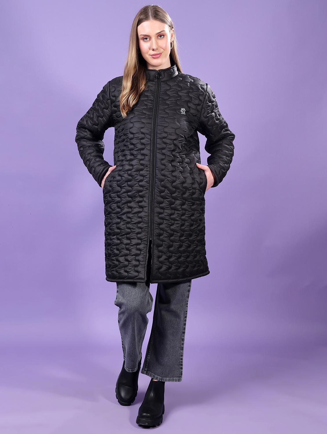 women long sleeves solid quilted jacket - 21710978 - Zoom Image - 0