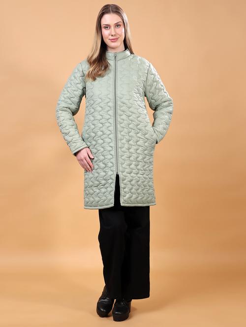 women long sleeves solid quilted jacket - 21710981 -  Standard Image - 0